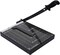 ISDIR Paper Cutter Guillotine, 12 Inch Paper Cutting Board, 12 Sheets Capacity, Heavy Duty Metal Base, Dual Paper Guide Bars, Professional Paper Cutter and Trimmer for Home, Office